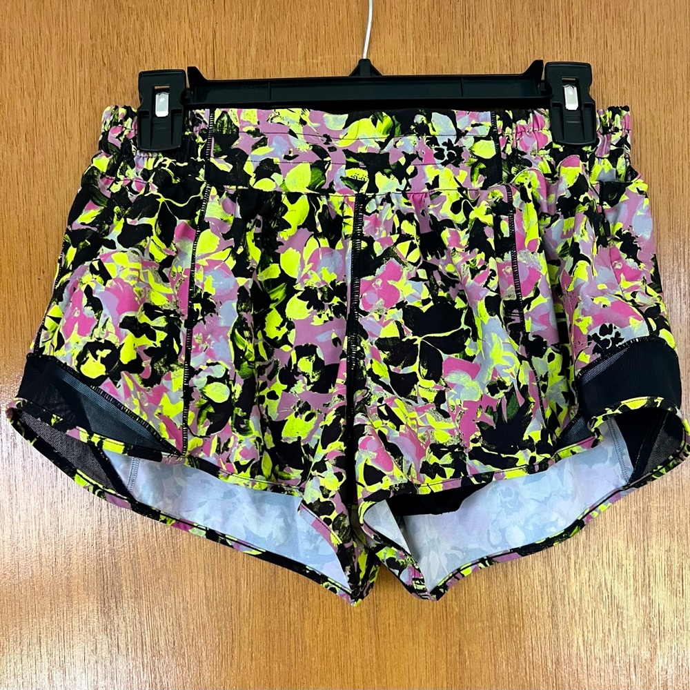 Gently worn Lululemon shorts size 8 low rise